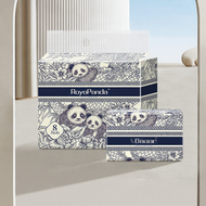 【8 Packs】Royo Panda Tisu Soft Deluxe Tissue Cheerful Tissue Facial Tissue Bamboo Tissue Cute Tissue
