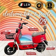 [SIAP PASANG] ★LEM★ E-BIKE/E-SCOOTER ADULT Skuter Elektrik Q8│Q9 OFF-ROAD