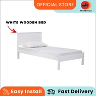 P2U Katil Bujang Kayu / Bingkai Katil / Wooden Single Bed / Bed Frame Single / Pull Out Bed / Katil 