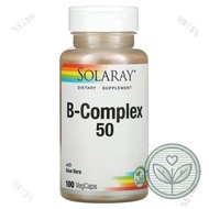 ️ Solaray, B-Complex 50, 100 VegCaps One4  Solaray, B-Complex 50, 100 VegCaps One4 KLMX