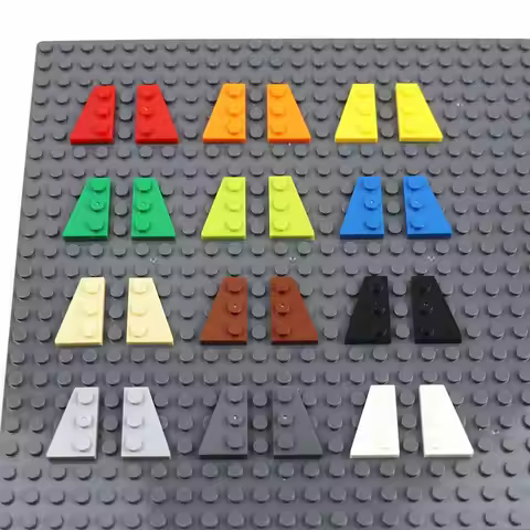 15/60sets MOC Wedge Plate 3 x 2 Parts Right 43722 Left 43723 Building Blocks Special Bricks Assembly