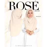 Tudung Rose Sarung Plain by Jimmyscarves for kids / Tudung sarung shawl Plain by Jimmy scarves for kids / Shawl Instant