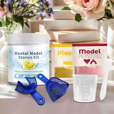 Teeth Molding Kit Plaster Teeth Shape Powder Model Tool for Tooth Decoration for Men Women Students 