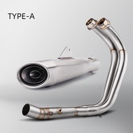 MT-07 FZ-07 Motorcycle Exhaust Full System Muffler Slip on Exhaust For MT07 FZ07 2014-2021 MT 07 TRA
