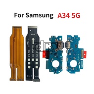 For Samsung A34 5G A346 Charger Port Charging Main Board Motherboard Connector Cable