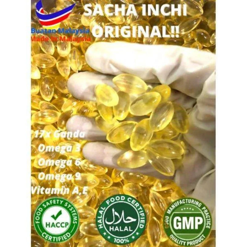 Sacha Inchi Softgel Kapsul Halal 100% Original