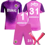 Goalkeeper Kit #1 Egribayat Jersey  #31 Ederson Purple Short-Sleeve Kit