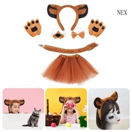 NEX Lion Costume Set Kids Halloween Costume Animal Dress up Outfit Halloween Lion Costume for Boy Gi