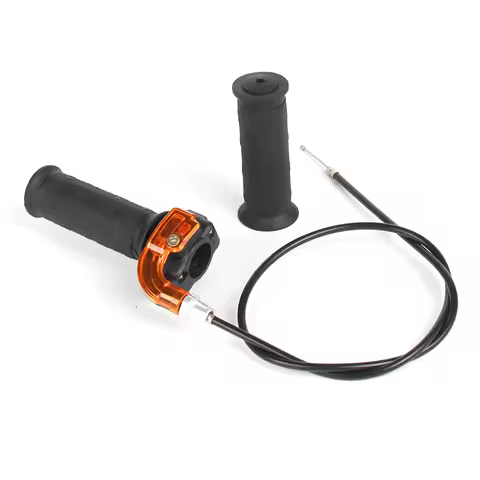 Pair Throttle Accelerator Grip Twist Cable For Pocket bike/4-stroke dirt bike/mini bike 50cc 90cc 11