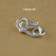 S999 necklace sterling silver buckle bracelet buck S999 necklace sterling silver buckle bracelet buc