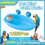 Pet Bird Bath Cage Parrot Bathtub With Mirror Parrot Bathing Box Shower Box Bird Cage Accessories