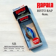 A12 Rapala Risto Rap RR Fake Bait Size 4cm. And 5cm.