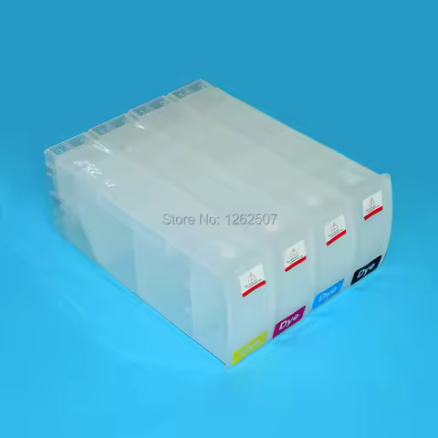 4Pcs / Lot 800ML HP80 Refillable Ink Cartridge For HP Designjet 1050 1055 80 1050PS 1050 Plus Plotte