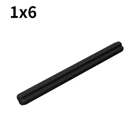 20PCS/lot 1x6 High-tech Cross Axle Building Blocks Bricks MOC High-tech Parts 3706 Compatible With L