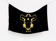 Bendera BLACK CLOVER Flag Anime ASTA Tapestry Fabric - poster kain anime - wall decor