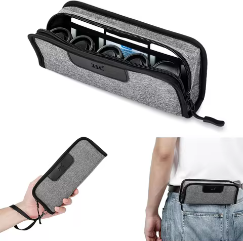 JJC Portable 135 mm 35mm Film Case Photographic Film Carrying Storage Case Pouch for 5 Rolls of 35mm