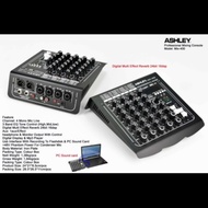 mixer ashley mix 400 original 4 channel efek reverb