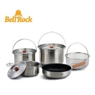 [H.W With Dew] Korea Bell 'Rock 304 Stainless Steel Fantasy Composite Gold Cookware Set Combi 9XL BR