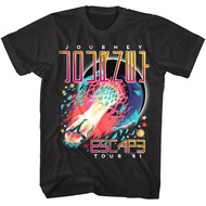 Top Sale Journey Escape Album World Tour 1981 Men'S T Shirt Glam Rock Concert Merch Summer Tee