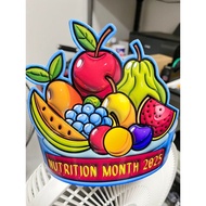 3D Design Nutrition Month 3D Head Dress and Non 3D Design | Nutrition Month Head Dress