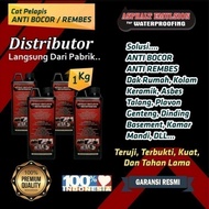 cat epoxy anti bocor dak cor, plesteran lantai aspal emulsion 2Kg / hitam/ waterproof/ epoxy lantai/