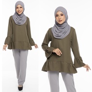 AQEELA Muslimah Gathers Blouse QB132
