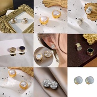 Featured Cloud Brocade Magnetic Pearl Ear Clip Earrings Without Pierced Earrings Magnetic Stone Pear