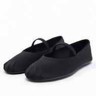 ZARAˉ Autumn New Trf Womens Shoes Rose Red Flat Mary Jane Leg Casual Ballet 3525110050 NEW imported 