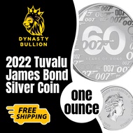 🚚FREE SHIPPING🚚2022 Tuvalu James Bond Silver Coin 1oz