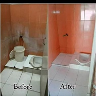 Pembersih Kerak Kamar Mandi 500 ML Ampuh Toilet Keramik Porselen WC Closet Jongkok Wastafel GB Pro Free Kuas dan Pelindung Tangan