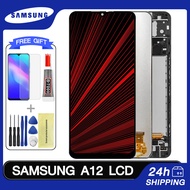 Original LCD With Frame For Samsung A12 A125 A125F LCD Display Touch Screen Digitizer Assembly Replacement Part