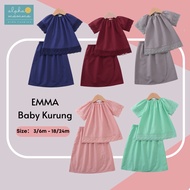 Alpha Mamma Baju Raya 2023 - Baby Cotton Kurung W/Lace Baju Raya Bayi Perempuan BabySet Girl Clothes Baju Kurung Raya