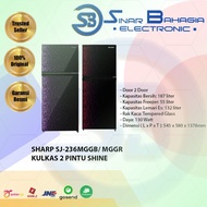 SHARP SJ-236MGGB KULKAS 2 PINTU SHINE (NEW) ( Khusus Bandung )
