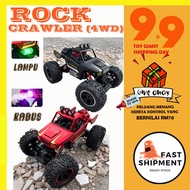 Kereta Control Laju Rock Crawler 4X4 RC Car 29cm with Mist & Lighting Function Remote Control Car Ke