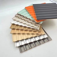 SG HL Ecological Wooden Grid Fence Bedside Wave Board Arc Grid Fence Small Grid TV Background Wall W