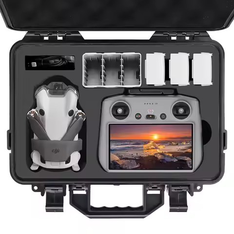 For DJI Mini 4 Pro Case-Professional Portable Carrying Case Hard Shell Travel Case for DJI Mini 4 Pr