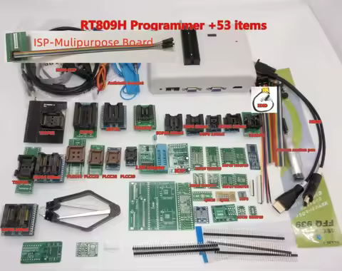 100% Original RT809H RT809HSE EMMC-Nand FLASH Programmer with BGA48 BGA63 BGA64 BGA169 Adapter RT809