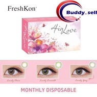 ( 2 PCS ) Freshkon 4 in Love Monthly Disposable Cosmetic Color Contact Lenses 2/3