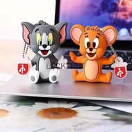 Pendrive USB 128GB Cat and Mouse Cartoon Pendrive 1GB 8GB 16GB 32GB 64GB Tom 1TB 2TB Cartoon USB