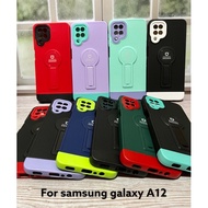 Samsung Galaxy A12 Case / Samsung Galaxy A12 Casing Standing Soft Case Camera Protector