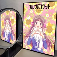 Anime Fruits Basket Poster Waterproof HD Wall Sticker Self-Adhesive Art Poster Fade Resistant Home R
