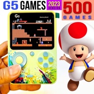 G5 500 Games In 1 Rechargeable Handheld Mini Classic Video Gameboy Childhood Toys 2 Players Klasik Mainan Budak G5充电款游戏机
