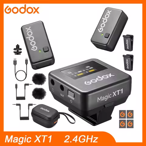 GODOX Magic XT1 2.4GHz Wireless Microphone System Max. 200M LOS Range Pro Audio Treatment UAC Suppor