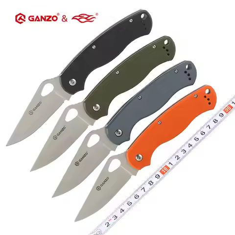 New G729 Ganzo Firebird FBKNIFE 440C Blade 58HRC G10 Handle Folding Knife Pocket Knife EDC Outdoor S