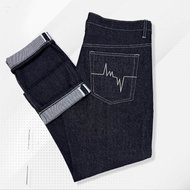 CELANA SELVEDGE HITAM PRIA SECOND DENIM HITAM INDIGO PANJANG DENIM PRIA DEWASA READ LEAN 15OZ MURAH