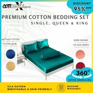 #58 CODE SILK88-SILK94 SILK SATEEN Bright Smooth and Soft  Satin Soft Silk Solid Bedding Fitted Shee