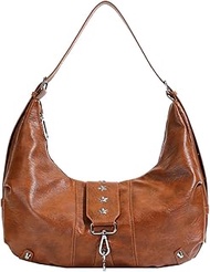 Women's Crescent Shoulder Bag Retro 90s Handbag PU Leather Crossbody Bag Fashion Messenger Bag Tote 