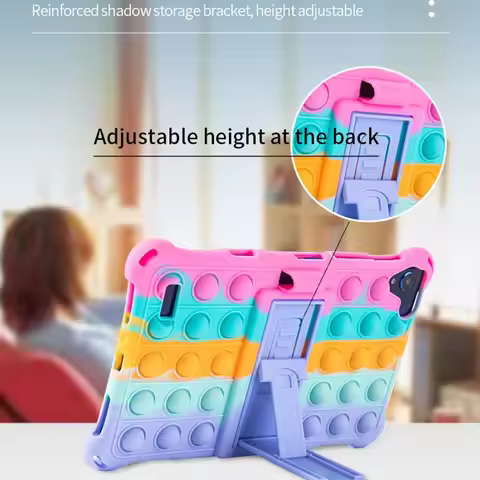 Kids Cute Case for Teclast P20 HD M40 M40Pro P20S 10.1 inch Silicone Decompression Bubble Tablet Cov