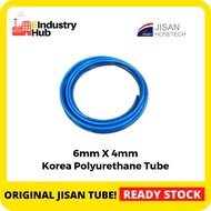 KOREA JISAN Pneumatic Polyurethane Tube PU Tube PU Tubing Air Hose 6mm x 4mm (Loose)