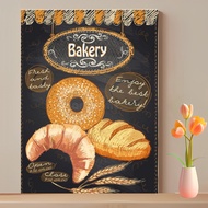 HIASAN DINDING Croisant Picture Poster Wall Decoration for Restaurants Material MDF Gb7